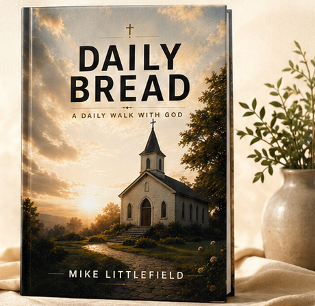 Daily Bread devotional book displayed beside a plant